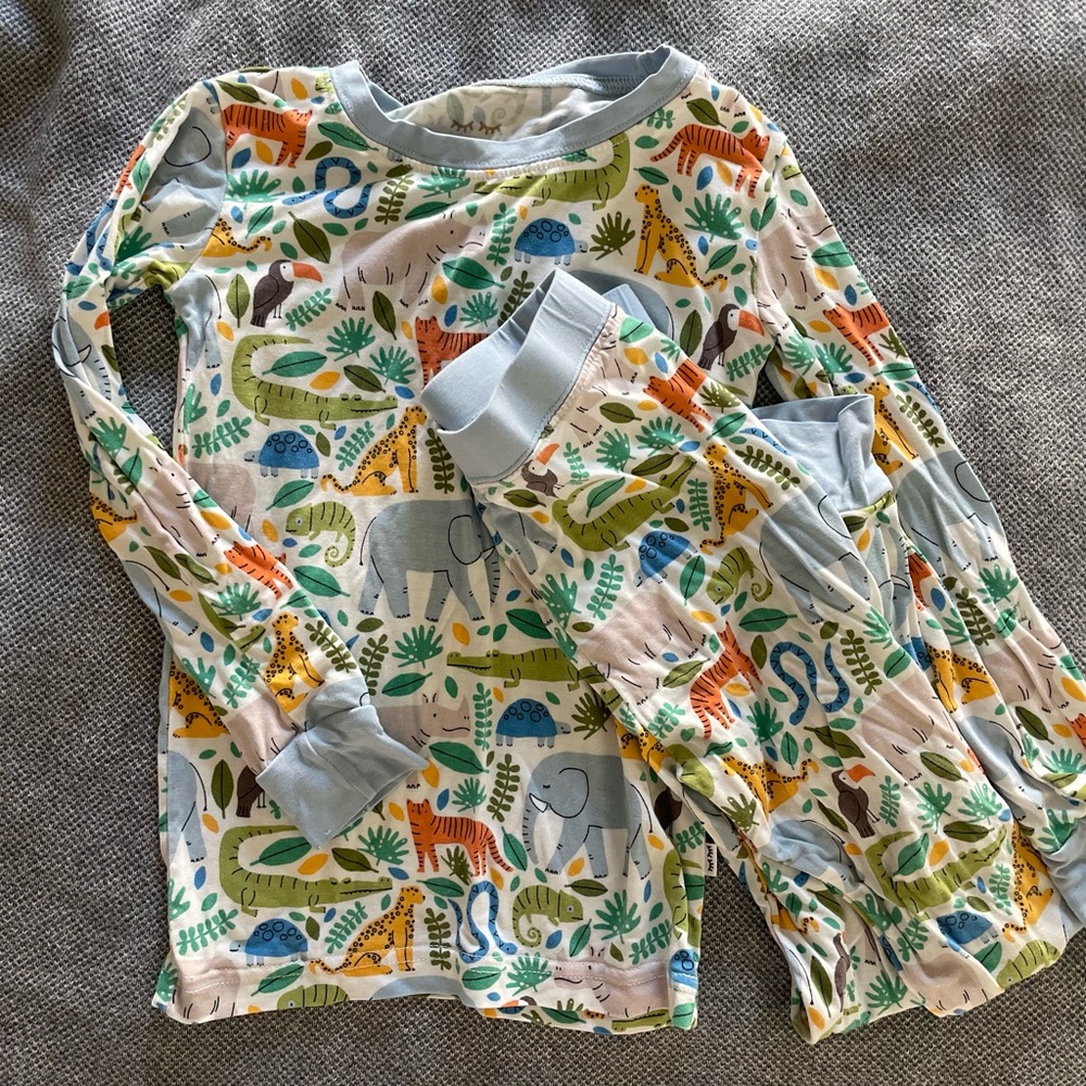 LITTLE SLEEPIES JUNGLE TODDLER PAJAMAS